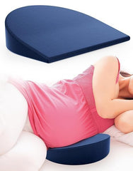 Pregnancy Pillow For Pregnant Women, Memory Foam Maternity Pillow - Navy Blue | Wedge For Supporting Belly, Back During Pregnancy - Provides Soft-Support To The Baby Bump, Comfortable Pillow
