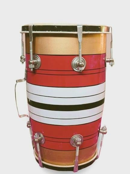 Musical Instrument Baby Dholak Drum Nuts & Bolt - Multicolor | Perfectly Symmetric Round Dholak - Dholak For Festival, Wedding, Satsang | Punjabi Dhol Drum, Housewarming Gifts