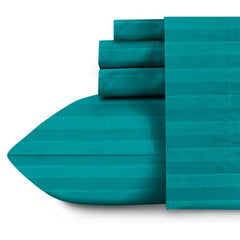 Queen Size Bed Sheet Includes 2 Pillow Covers - 88 X 98 Inches, Turquoise Green | Soft & Breathable Cotton Bedsheet For Double Bed | Ideal For Daily Home Use