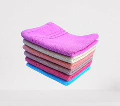 Space Fly Cotton Hand Towels 1500 Gsm | Soft & Absorbent, Quick Dry Towels For Bathroom, Gym, Face & Hand Drying (Multicolor) - Pack Of 10