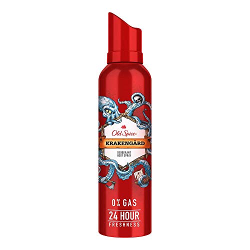 Old Spice Lionpride & Krakengard No Gas Deodorant Body Spray Perfume 140ml Each 4.7 Fl.oz. | For Men