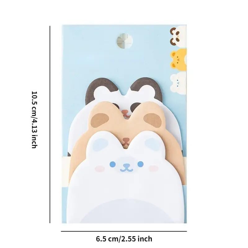 1 Pcs Animal Character Sticky Note Pads Self Stick Notes Notes Study School Accessories 45 Sheets