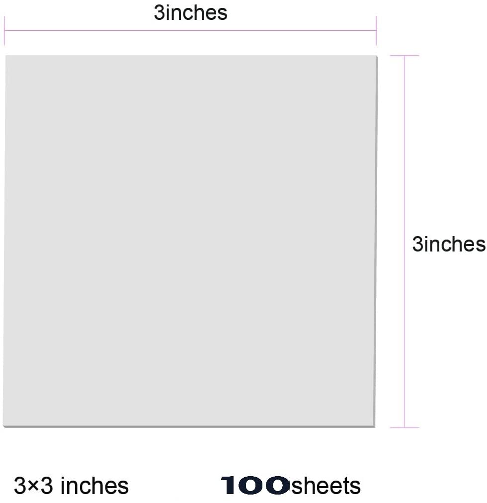 Transparent Sticky Notes Pad, For Books Message Reminder, Waterproof Sticky Notes 100sheets