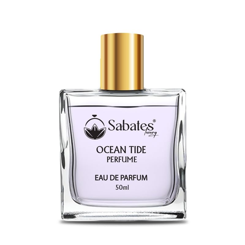 Sabates Ocean Tide Eau De Perfume For Women 50ml 1.6 Fl.oz. | Long Lasting Aqua Fragrance