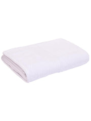 Bombay Dyeing Tulip 100% Cotton Large Size Bath Towel 500 Gsm (White)