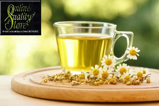 Online Quality Store Chamomile Flower Tea - 100gm, 3.5 Ounce | Reduce Anxiety, Sleep Tea & Stress Relief - Organic Pure Dried Flower | Caffeine Free