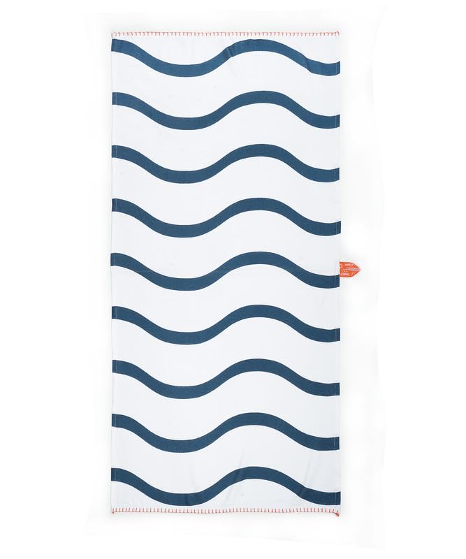 Thirsty Towel By Doctor Towels Bamboo Bath Towel 460 Gsm | Herringbone Weave Fabric (Twlight Wave Design)