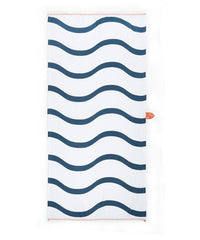 Thirsty Towel By Doctor Towels Bamboo Bath Towel 460 Gsm | Herringbone Weave Fabric (Twlight Wave Design)