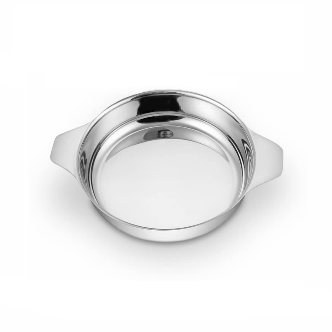 Silver Stainless Steel Eye Bowl - 350ml, Dia: 15cm | Dishwasher Safe, Rust Free & Durable