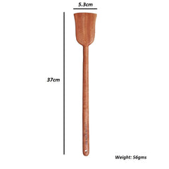 Brown Neem Wood Compact Flip, Spatula, Ladle For Cooking Dosa, Roti, Chapati | Kitchen Tools - No Harmful Polish, Naturally Non-Stick | Handmade Set Of 5