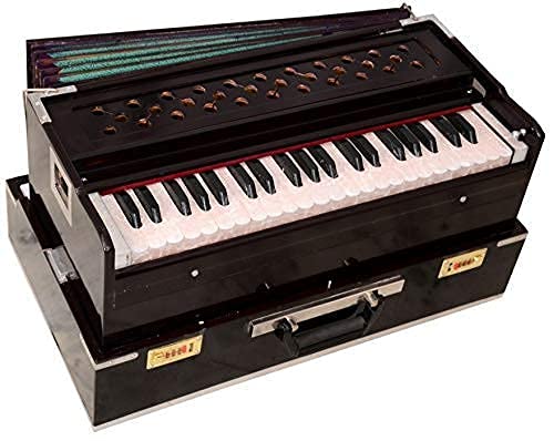 Light Weight Harmonium - Double Fold Bellow, 42 Keys, Two Reeds (Bass-Male), 440 Tuned | Handmade Instrument