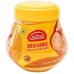 100% Pure Desi Ghee By Aabad | High In Nutritious & Healthy Pure Desi Ghee Perfect For Digestive Health | (500ml) 16.9 Ounce | Jar Pack