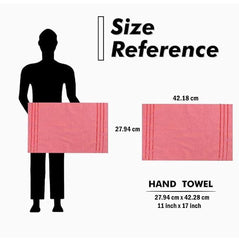 Space Fly Cotton Hand Towels 300 Gsm | Soft & Absorbent, Quick Dry Towels For Bathroom, Gym, Face & Hand Drying (Multicolor) - Pack Of 2