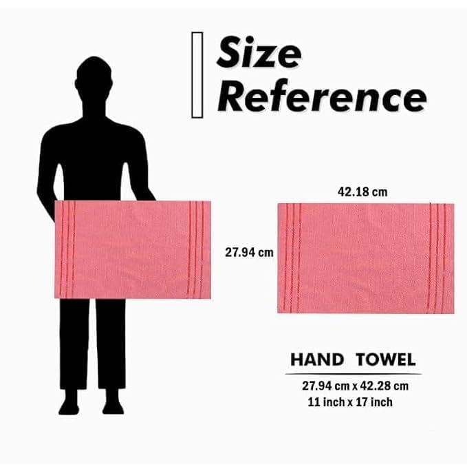 Space Fly Cotton Hand Towels 1500 Gsm | Soft & Absorbent, Quick Dry Towels For Bathroom, Gym, Face & Hand Drying (Multicolor) - Pack Of 10