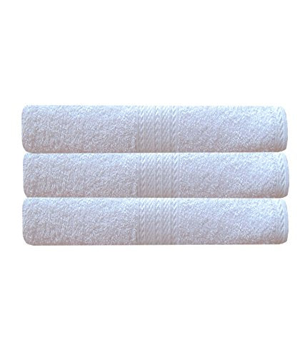 Akin Premium Cotton Bath Towels 1500 Gsm (Pack Of 3) - White