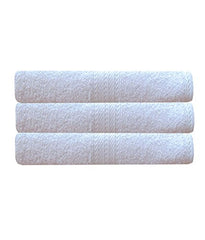 Akin Premium Cotton Bath Towels 1500 Gsm (Pack Of 3) - White