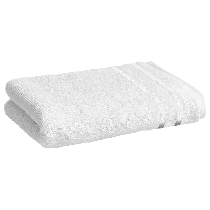 Hanorix 100% Cotton Large Size Bath Towel 450 Gsm | Soft Bath Towel For Men & Women Ultra Absorbent Cotton Towel Soft & Absorbent Towel (White)