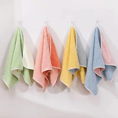 Khillayox Microfiber Anti-Bacterial Double Sided Hand Towel 800 Gsm | Super Soft And Absorbent Multipurpose Towel (Multicolor) Pack Of 4