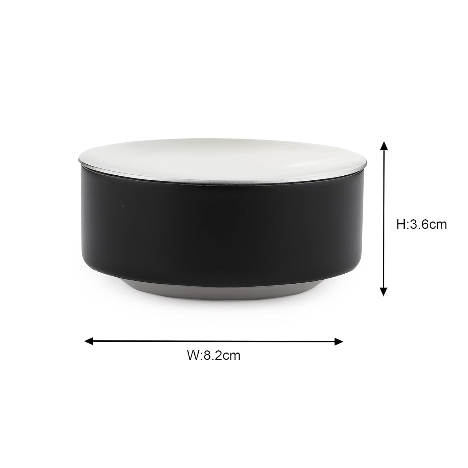Black Stainless Steel Katori With Lid - Bliss Series | Matt Finish Bowl - Serve Ware, Dinnerware & Tableware