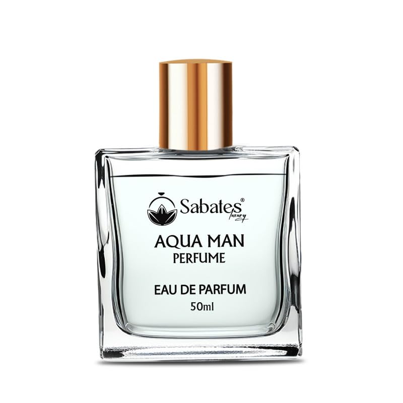 Sabates Aqua Man Eau De Parfum 50ml 1.6 Fl.oz.  | Long-lasting Fresh Fragrance For Men