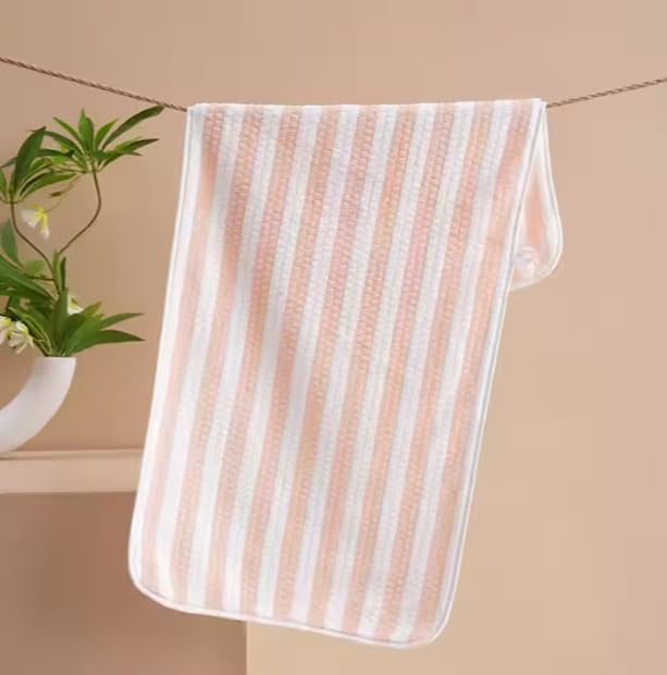 Homecloud Ultra Soft Bath & Face Towel 400 Gsm | 3x Softer Than Cotton Towels Highly Absorbent & Ultra Fast Dry Perfect For Home, Pool, Spa & Gym | Set Of 2 (Pink)