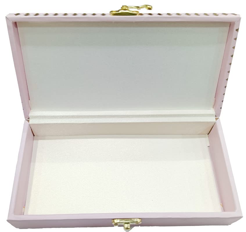Designer Wodden Fancy Shagun Gift Boxes For Wedding, Shagun Cash Box Or Money Box With Mgi Printing For Wedding, Engagement, Holi, Diwali, Baby Showers, Colour - Cream, Pack Of 3