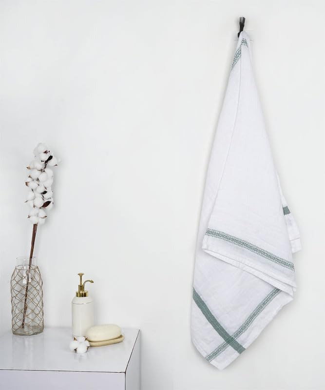 Thirsty Towel By Doctor Towels 1500 Gsm | Double Cloth Cotton Bath Towel Quick Dry, Super Soft, High Absorbent | Red, Blue, Yellow, Green & Grey (Pack Of 5)