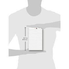 Do List Notepad Tear-Off Pad, Ruled 10.5x8.5 Pink, Pack Of 6 & 5 X 8 White, Pack Of 12 Inch