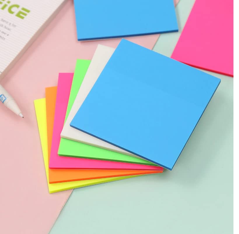 Transparent Sticky Notes, Clear Self-Sticky, Waterproof Memo Notes Pad - 3 X 3 Inch, 200 Pcs