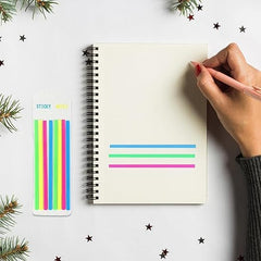Transparent Sticky Note Highlighter Strips, For Books, School Notes, Multicolor - Pack Of 2