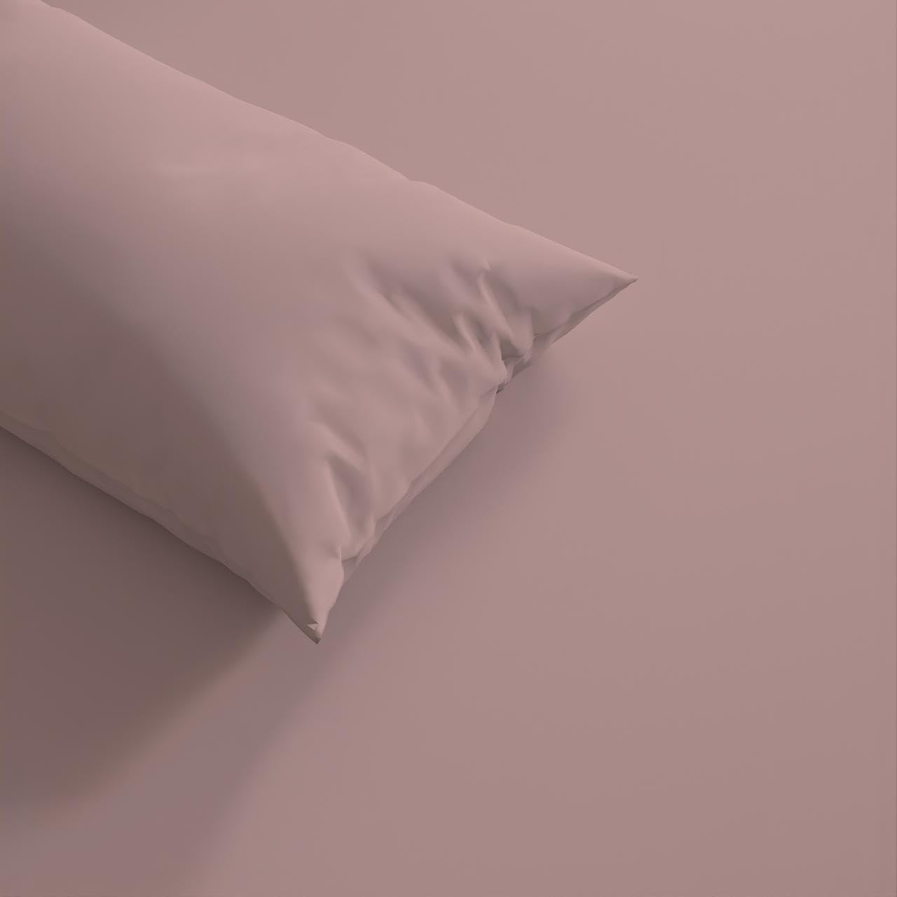 Elastic Fitted Bedsheet With 2 Pillow Cover - 72 X 84 Inches, Cameo Rose | Soft, Breathable & Eco-Friendly | Perfect Gifting Festival, Housewarming, Anniversaries