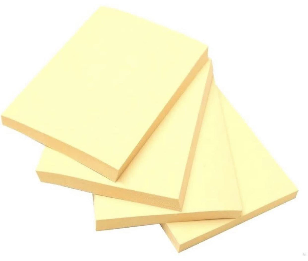 400 Sheets Sticky Notes, Pack Of 4 X 100 Sheets, Yellow | Sticky Notes For Office, School, College