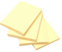 400 Sheets Sticky Notes, Pack Of 4 X 100 Sheets, Yellow | Sticky Notes For Office, School, College