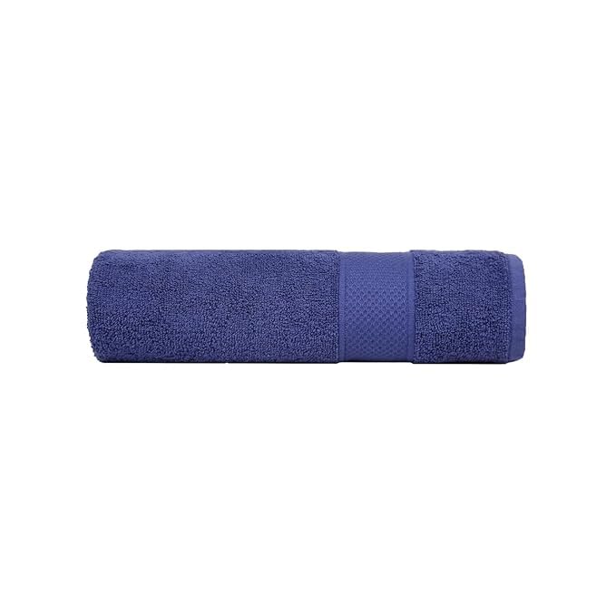 Prexa 100% Cotton Bath Towel 450 Gsm | Soft Bath Towel For Men & Women Ultra Absorbent Cotton Towel (Blue)
