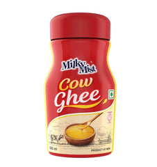 Organic Desi Cow Ghee By Milky Mist | Rich Source Of Vitamin & Protein Fiber Pure Healthy Cow Ghee Perfect For Dishes | (500ml) 16.9 Ounce | Plastic Bottle