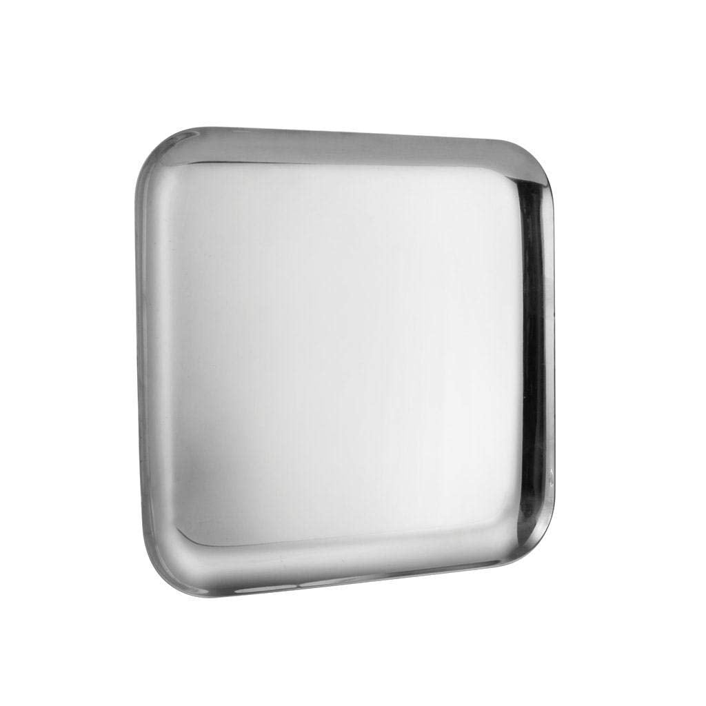 High Grade Stainless Steel Heavy Weight Robusto Square Tray, Awesome Shape | Silver Color, 26 Cm