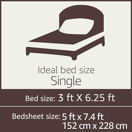 Floral Print Cotton 1 Single Bedsheet With 1 Pillow Cover - 60 X 90 Inches, Multicolor | Soft & Breathable Fabric, Skin-Friendly Bed Sheet For All Seasons