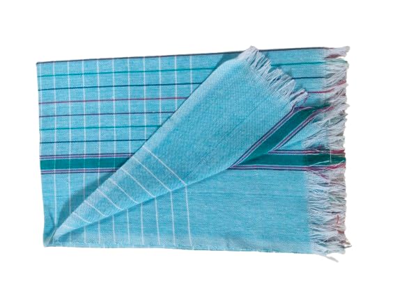 Ayus Cotton Bath Towel 600 Gsm (Lavender, Red, Sky & Blue)- Set Of 3