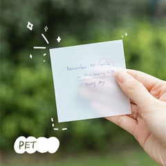 Transparent Sticky Notes, Self-Adhesive Sticky Tabs Sticky Index Tabs For Books Page - 100 Pcs