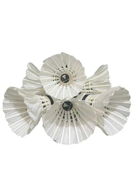 Ten Star 150 Premium White Feather Badminton Shuttlecock For Indoor And Outdoor | Pack Of 10 , With Heavy Cork And Excellent Flite For Beginner