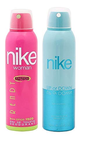 Nike Trendy Extreme & Up Or Down Eau De Toilette Long Lasting Deodorant 400ml 13.5 Fl.oz. Pack Of 2 | Perfect Gift For Wife