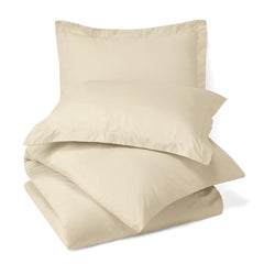 Microfiber Bedsheet With 1 Pillow Cover - Size 60 X 90 Inches, Ivory | 300 Thread Count - Daily Use Perfect Plain Single Bedsheet