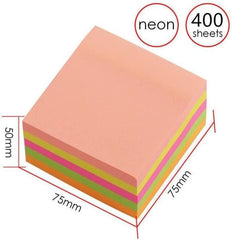 Self Sticky Notes 400 Sheets (5 Colors X 80 Sheets Each) | Such As Students, Book Lovers & Office