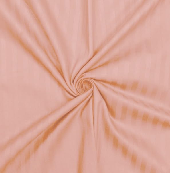 Premium Single Bedsheet With 1 Pillow Cover - 60 X 90 Inches, Peach | Ideal For Home, Hotel, Guest House | Soft, Elegant Microfiber For Ultimate Comfort