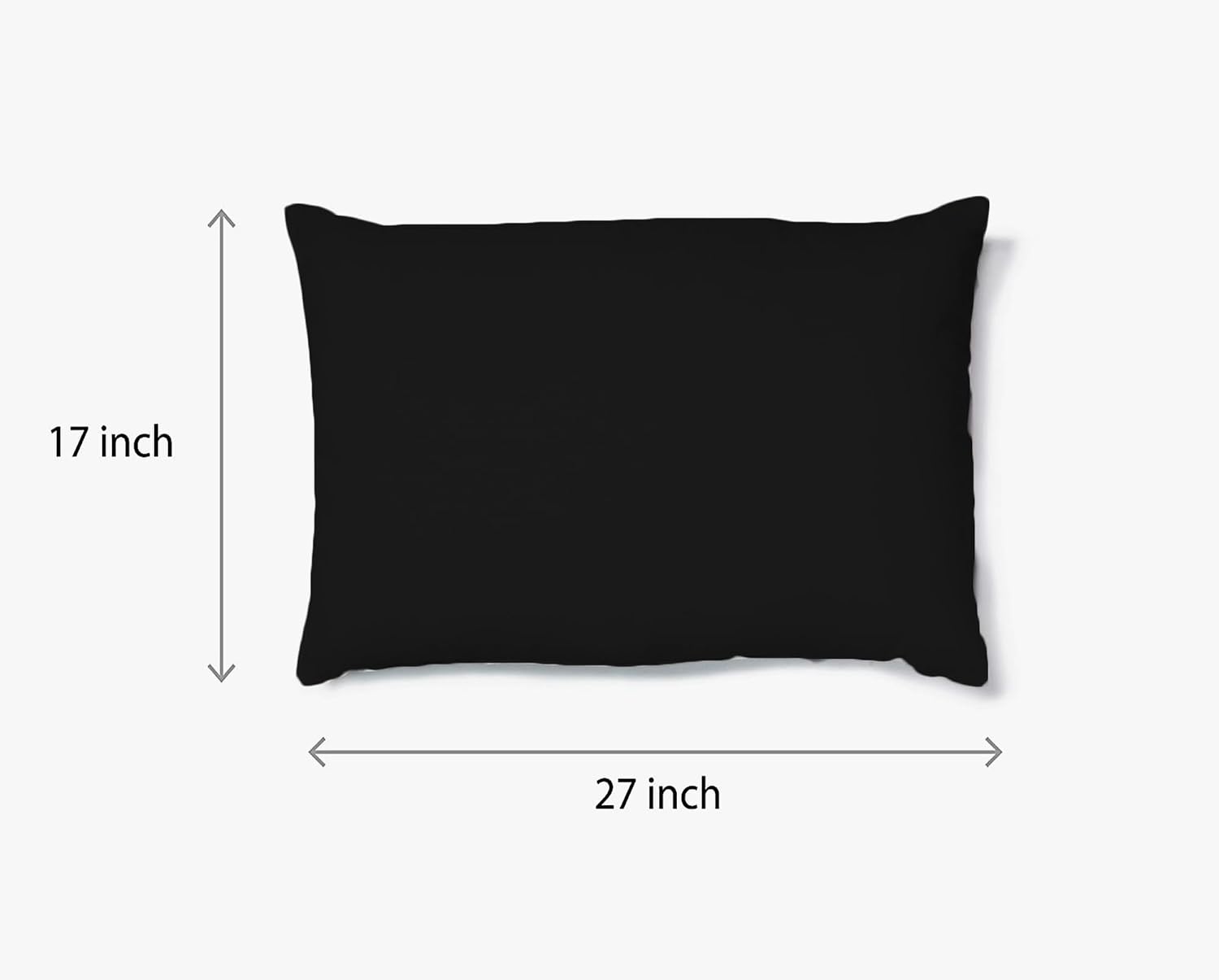 Solid Single Bedsheet With 1 Pillow Cover 60 X 90 Inches, Black | Comfortable & Durable | Elegant Printed Bedding Set For Daily Use