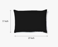 Solid Single Bedsheet With 1 Pillow Cover 60 X 90 Inches, Black | Comfortable & Durable | Elegant Printed Bedding Set For Daily Use