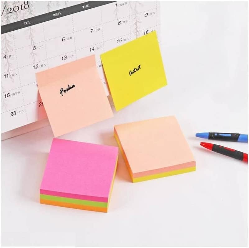 Self Sticky Notes 400 Sheets (5 Colors X 80 Sheets Each) | Such As Students, Book Lovers & Office