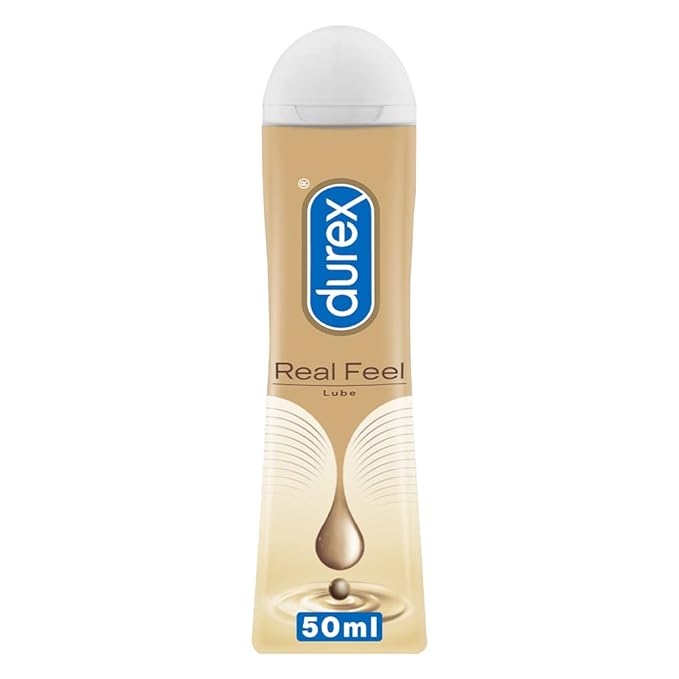 Durex Real Feel Condoms For Men - 10 Count With Long-lasting Lubricant - 50ml |latex Free