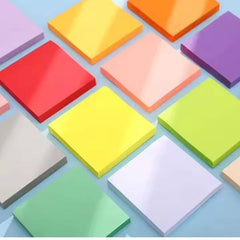 Single Color Sticky Notes – 50 Sheets | Residue-free Memo Pads | For Study & Office Use (Pack-1)