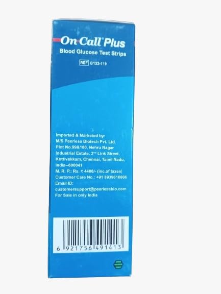 Drchem On Call Plus Blood Glucose Test Strips 200 Strips Ref : G133-119 Original Quality